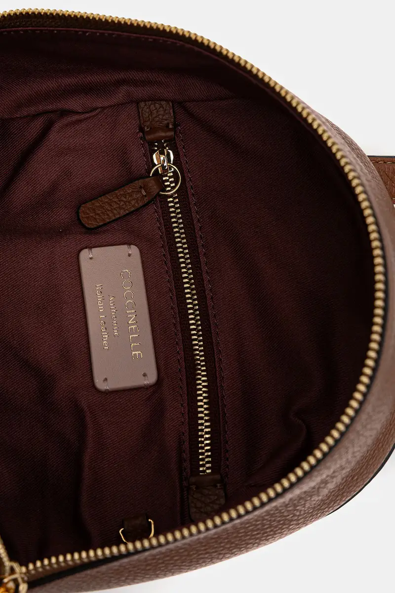 zaino in pelle Marrone miniatura 5