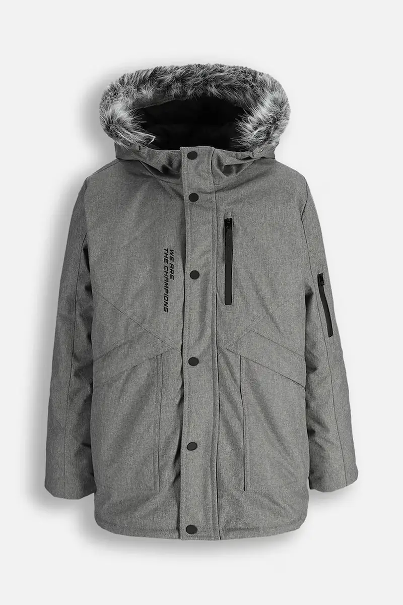 piumino bambino/a Grigio miniatura 2