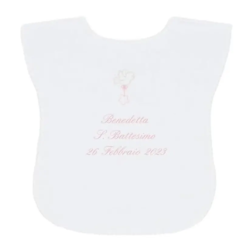 Coccole - Vestina da Battesimo Bimba a Tema Stellina Rosa - Vestina per Battesimo Personalizzato con Nome e Data -
