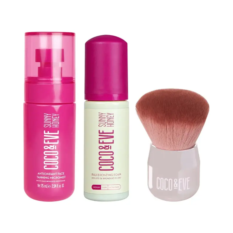 Sunny Honey Tan Masters Kit - Cofanetto solare, Autoabbronzante viso, Crema autoabbronzante miniatura 2