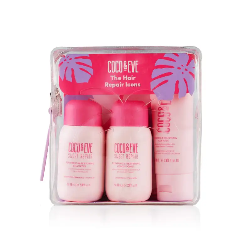 Sweet Repair The Hair Repair Icons - Shampoo riparatore, Capelli fini, Capelli danneggiati, Cofanetto per capelli miniatura 2