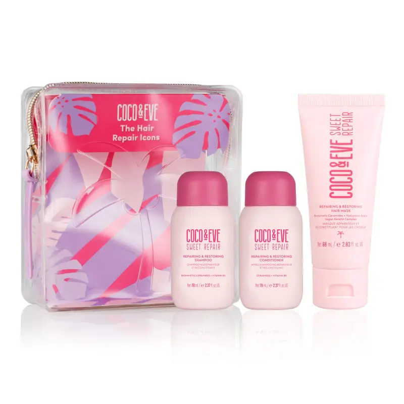 Sweet Repair The Hair Repair Icons - Shampoo riparatore,Capelli fini,Capelli danneggiati,Cofanetto per capelli