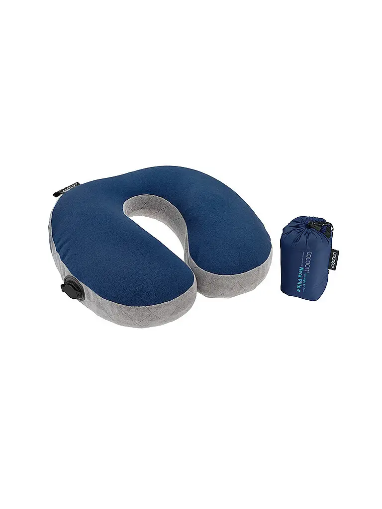 Cuscino cervicale a U blu