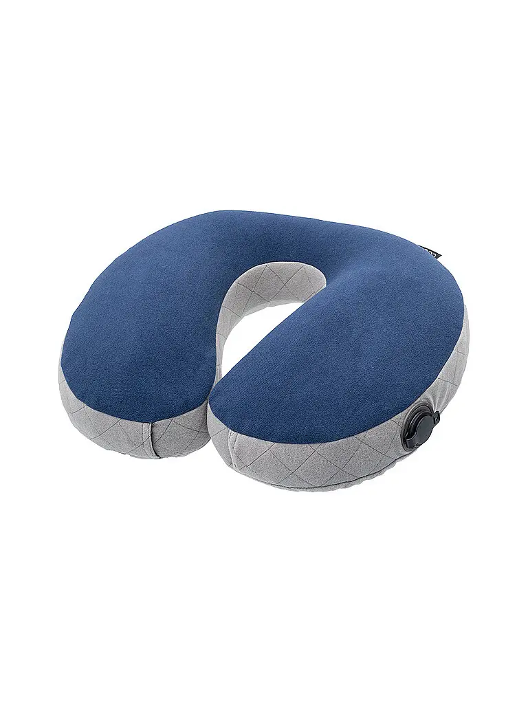 Cuscino da viaggio a forma di U blu