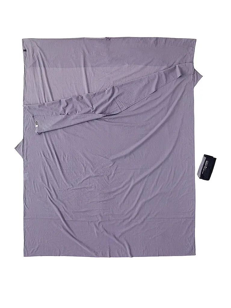 Sacco a pelo da viaggio Travelsheet Doublesize XL 20x10,5cm 550g grigio