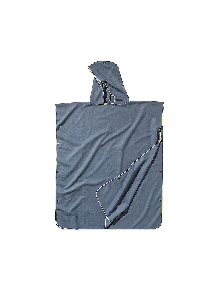 Telo da spiaggia Poncho Ultralight in microfibra grigio