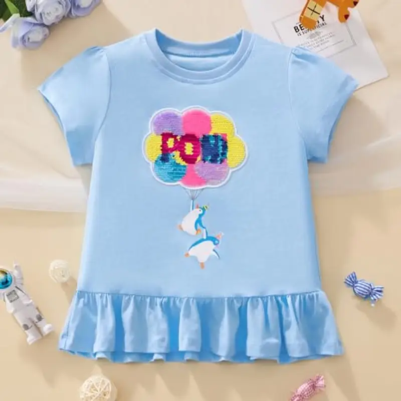 Codkkre T-shirt Bambina Viola 2094173 miniatura 2