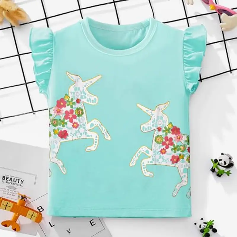 Codkkre T-shirt Bambina Viola 2094175 miniatura 2
