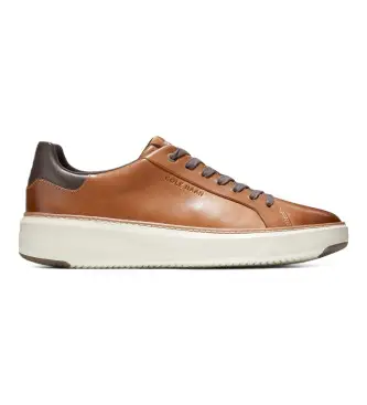 per uomo C34229 Sneaker Grandpro Topspin in pelle marrone (46), Basso, Stringhe, Casual