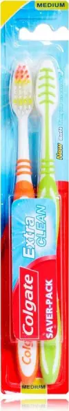 Spazzolino Da Denti Extra Clean Setole Medie Una Confezione Da 2 Spazzolini
