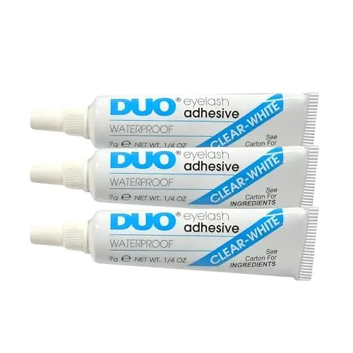 Colla DUO resistente all'acqua per ciglia e sopracciglia, inodore, vegana