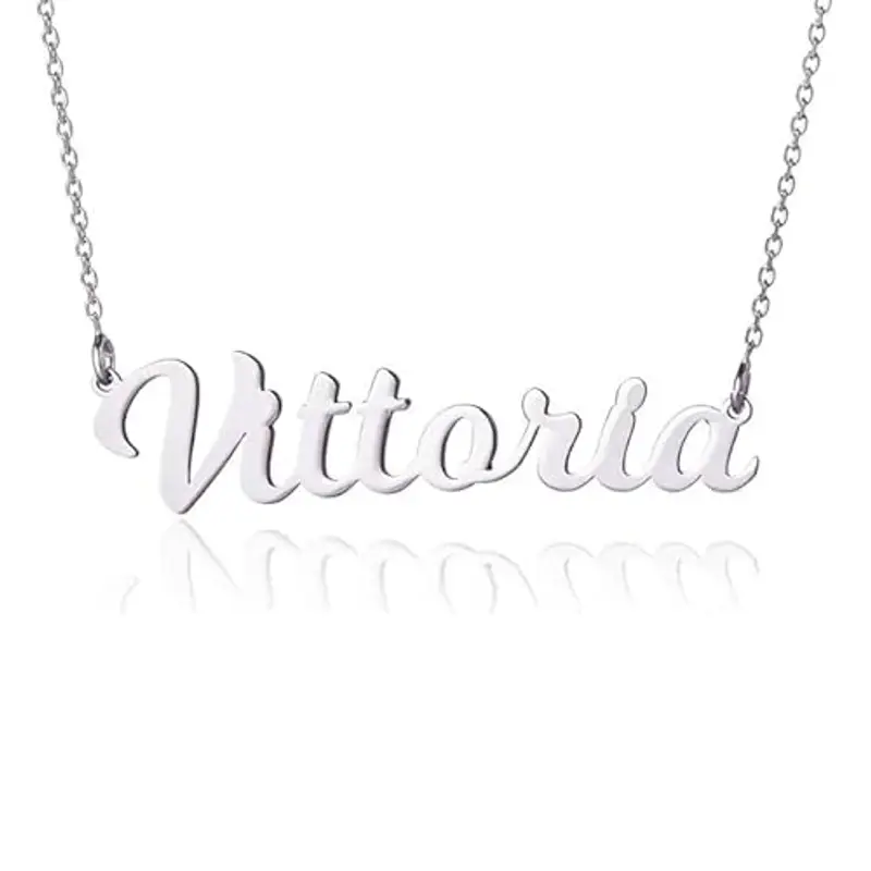 Collana con Nome in Argento Kids Collection per bambini Collana in Argento 925 Sterling, con Nome Personalizzabile +