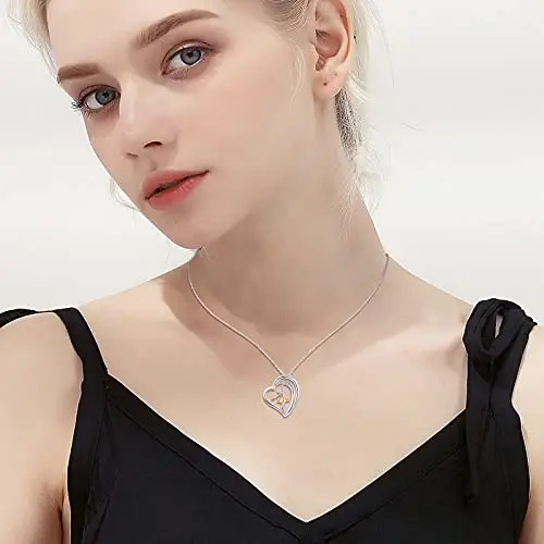 Collana da donna in argento Sterling 925 con ciondolo a forma di ballerina, a tema ginnastica e danza, regalo per miniatura 2