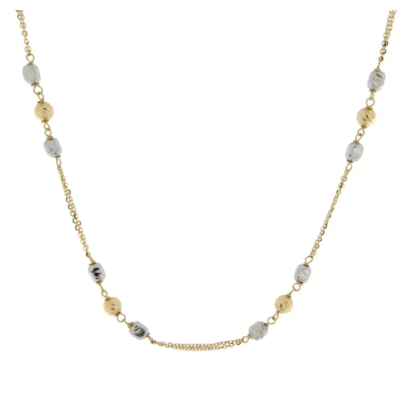 Collana Donna Oro Bianco Giallo GL101112