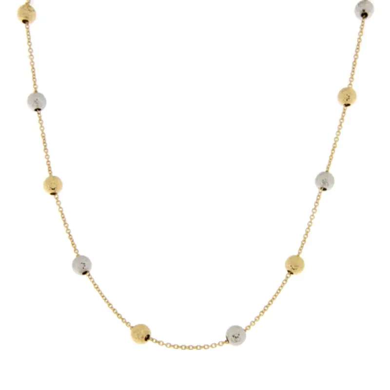 Collana Donna Oro Bianco Giallo GL102067