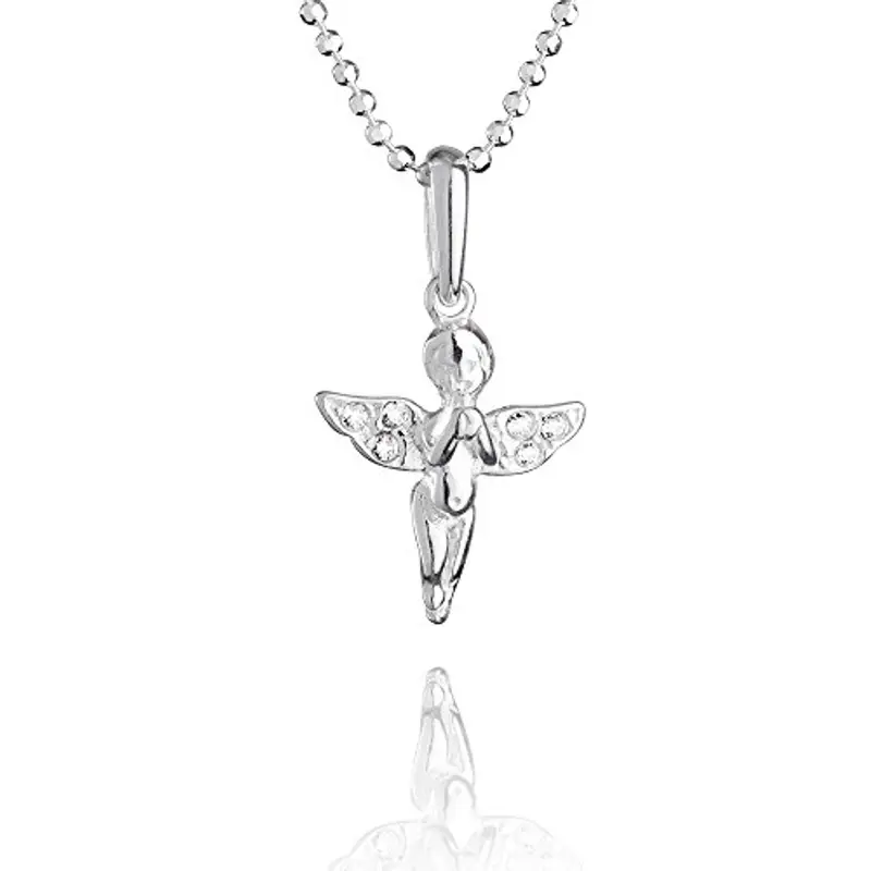Collana In Argento Sterling Con Pendente A Forma Di Angelo Per Bambini