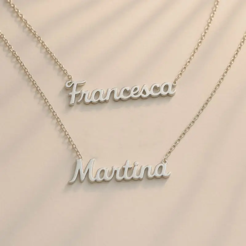 Collana Nome Personalizzato Acciaio