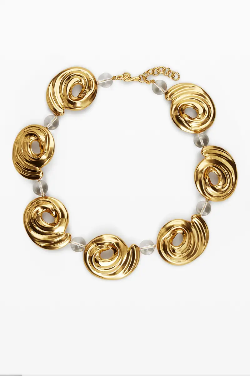 Collana spirali placcata oro Zalio