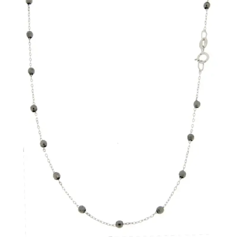 Collana Unisex Oro Bianco Nero GL100423