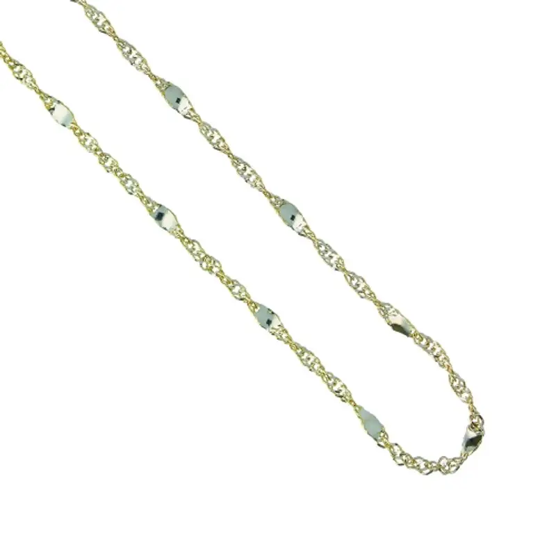 Collana Unisex Oro Giallo Bianco GL101583