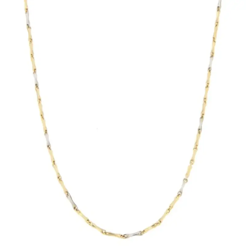 Collana Uomo Oro Giallo Bianco GL100325