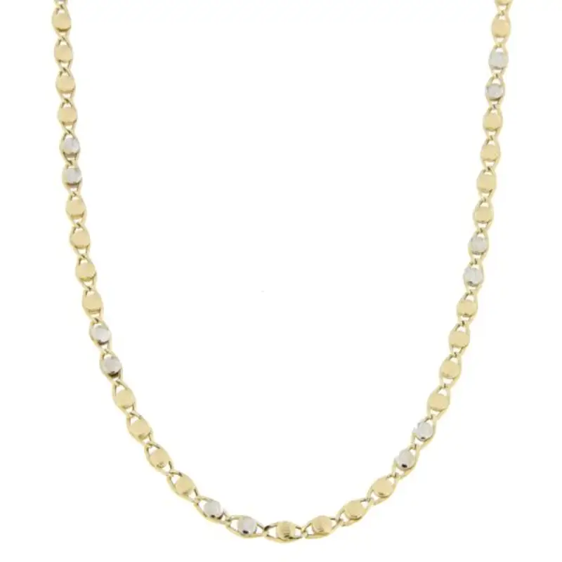 Collana Uomo Oro Giallo Bianco GL100361