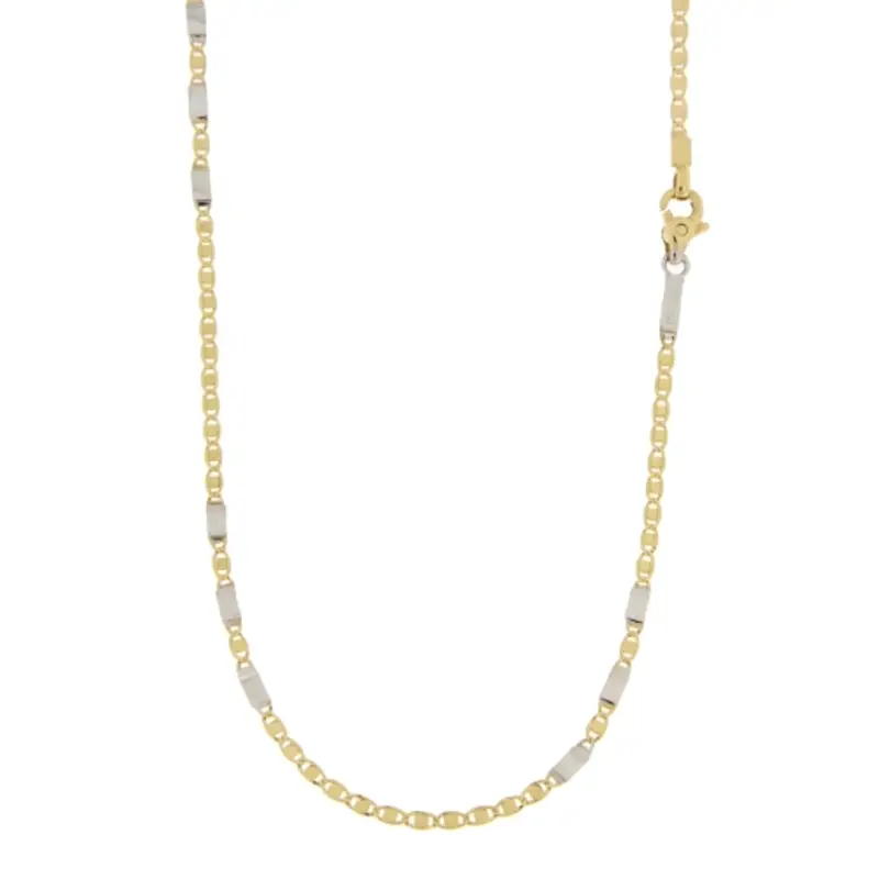 Collana Uomo Oro Giallo Bianco GL100685