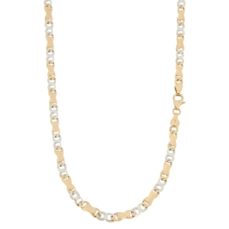 Collana Uomo Oro Rosa Bianco GL100400