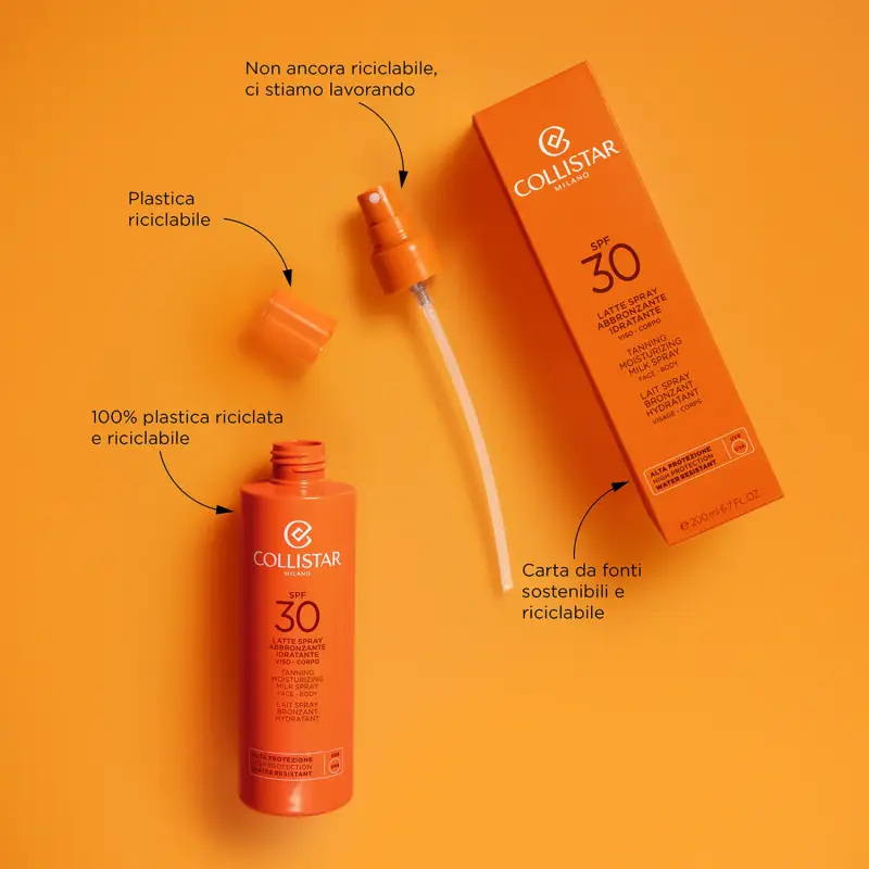 Abbronzatura Latte Spray Abbronzante Idratante SPF30 - Protezione solare viso, Solari alta protezione miniatura 3