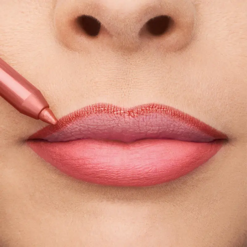Labbra Professionale Matita Labbra Lunga Durata 102 Rosa Antico - Matita labbra miniatura 3