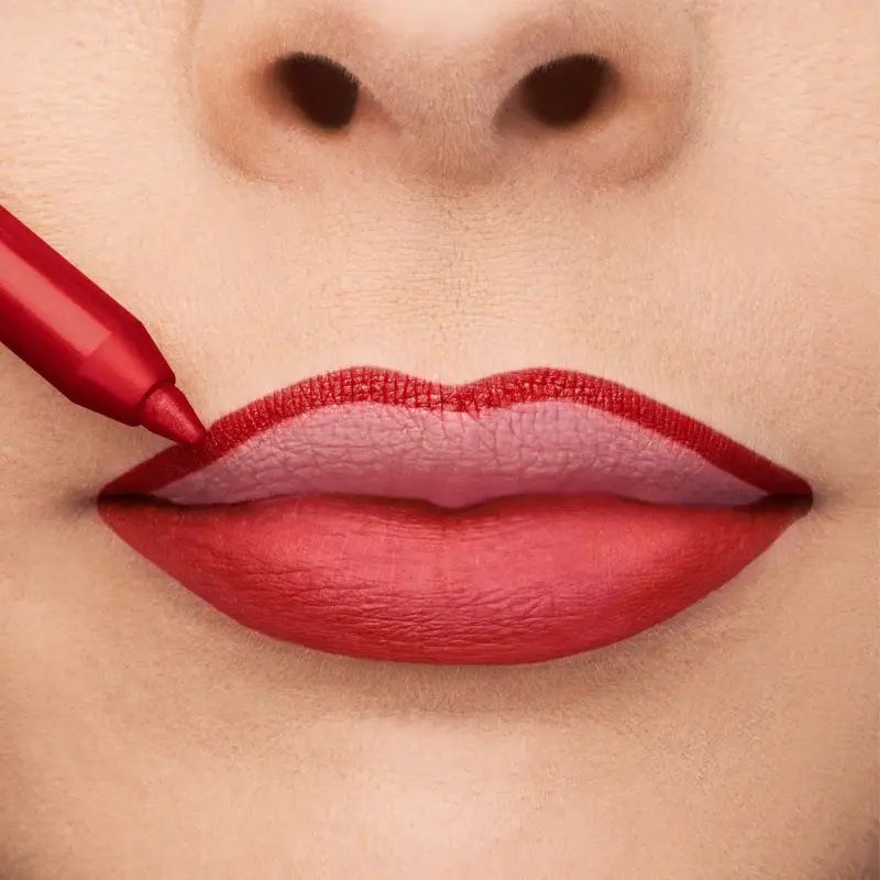 Labbra Professionale Matita Labbra Lunga Durata 109 Papavero Ipnotico - Matita labbra miniatura 3