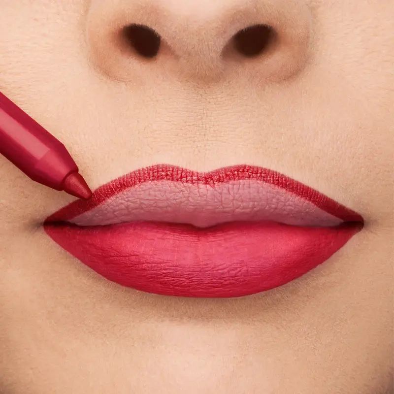 Labbra Professionale Matita Labbra Lunga Durata 111 Rosso Milano - Matita labbra miniatura 4