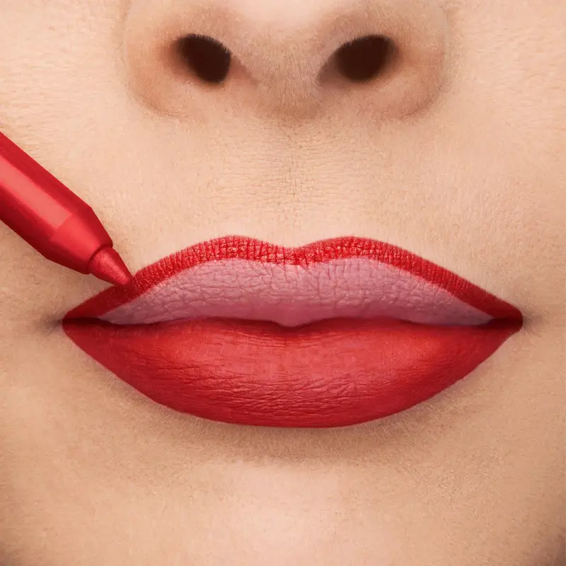 Labbra Professionale Matita Labbra Lunga Durata 7 Rosso Ciliegia - Matita labbra miniatura 3