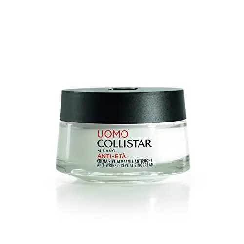 Collistar Linea Uomo Crema Antirughe Rivitalizzante, Previene le Rughe e Rimpolpa Quelle Esistenti dall'interno, Non