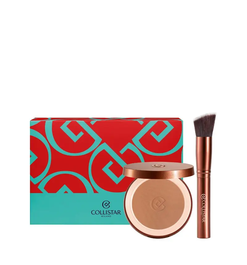 Collistar Terra Polvere Abbronzante Effetto Seta 4.4 + Pennello a Goccia Set