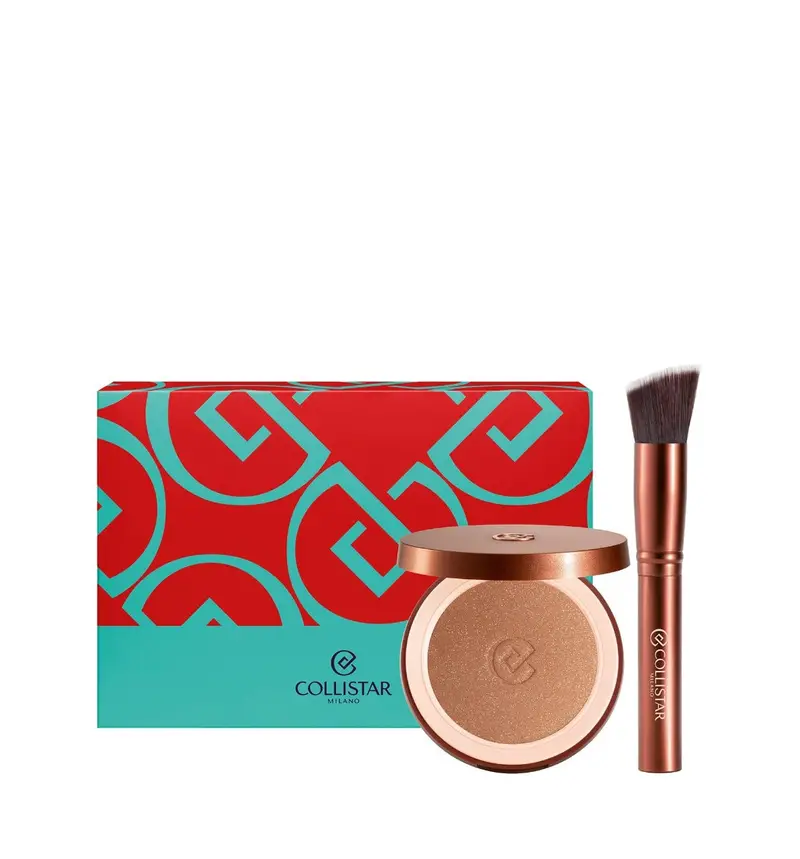 Collistar Terra Polvere Abbronzante Effetto Seta N.09 + Pennello a Goccia Set
