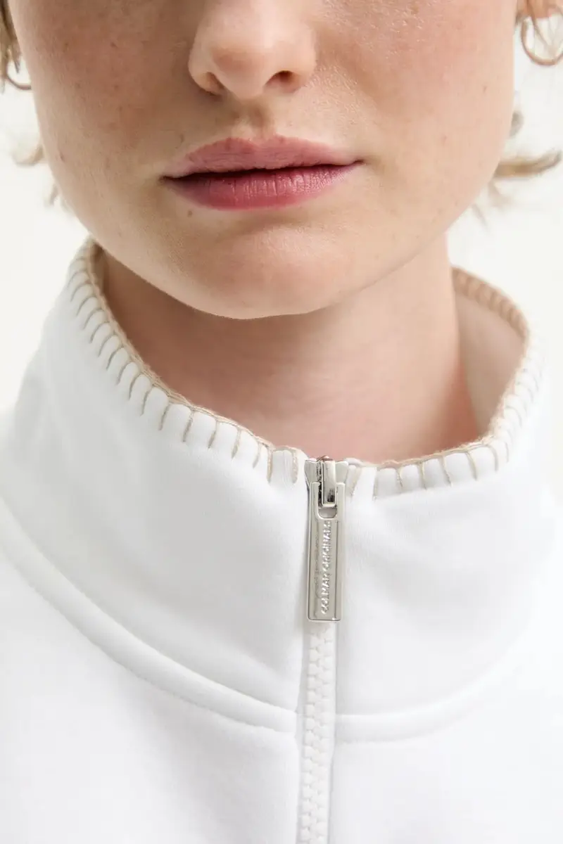 felpa donna colore bianco 9251.3ZN miniatura 5