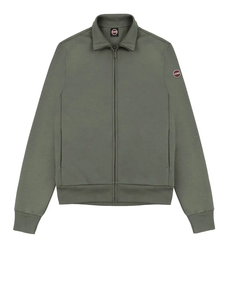 felpa zip colmar da uomo - verde