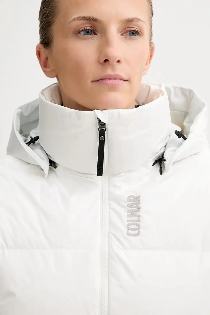 giacca da sci in piuma Bianco miniatura 4