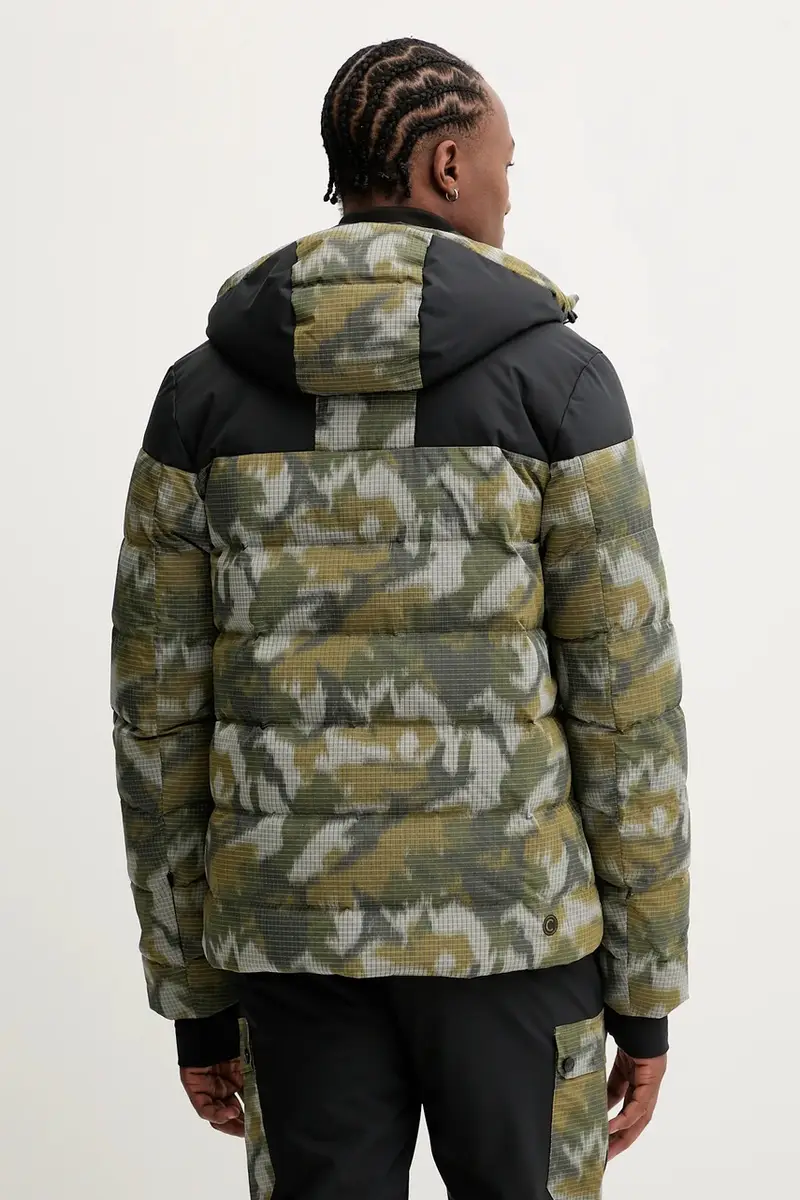 giacca da sci in piuma Verde miniatura 3