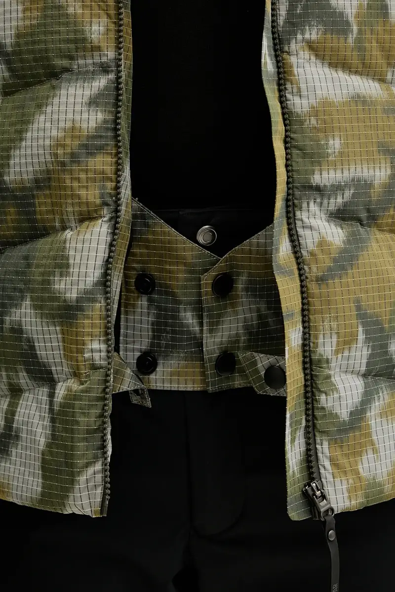 giacca da sci in piuma Verde miniatura 5