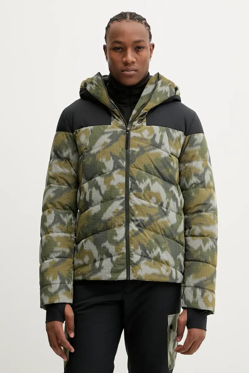 giacca da sci in piuma Verde