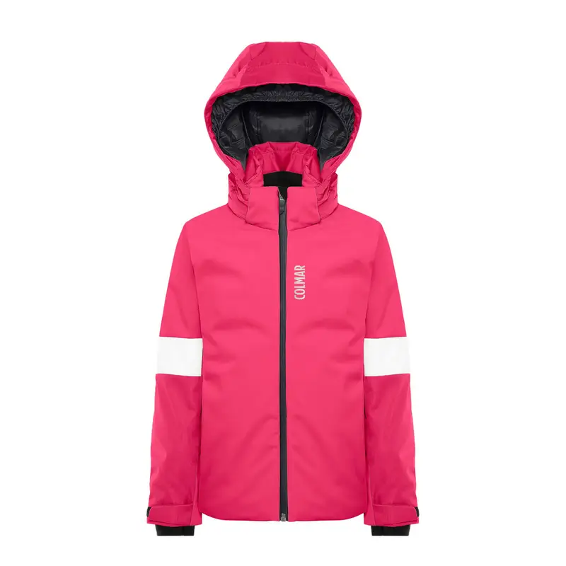 GIACCA SAPPORO BI-MATERIALE BAMBINA Fucsia
