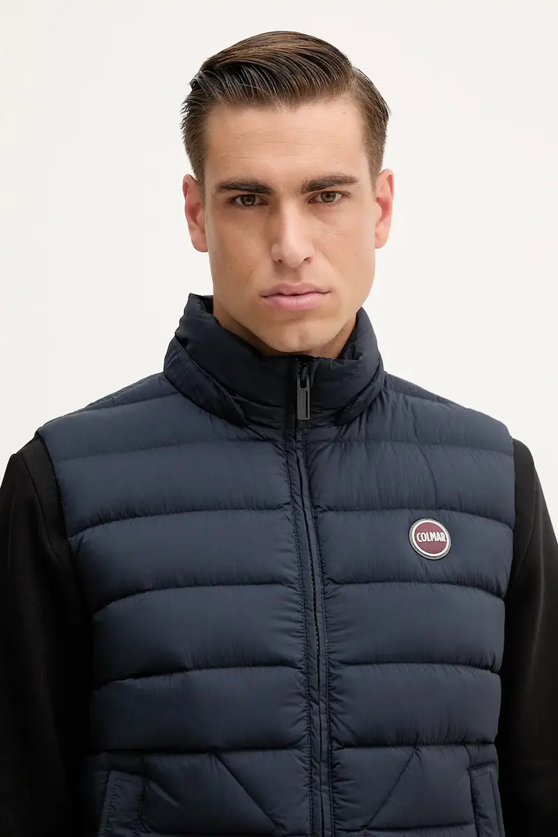 gilet in piuma colore blu navy 1259.4ZP miniatura 4