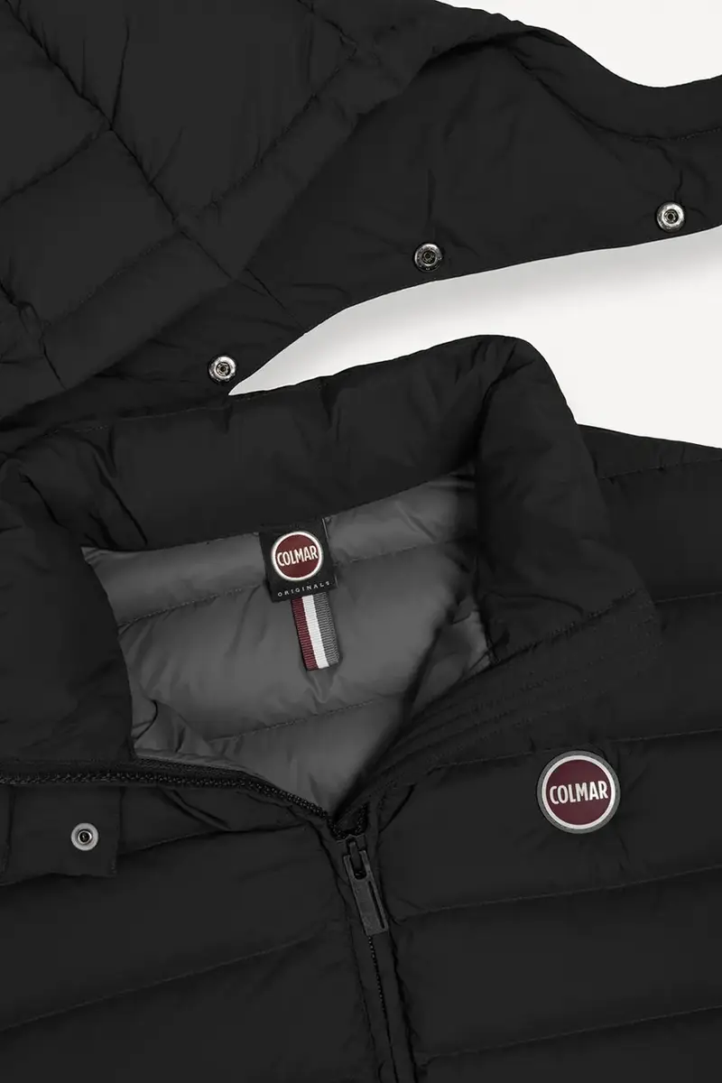 gilet in piuma colore nero 1259.4ZP miniatura 3