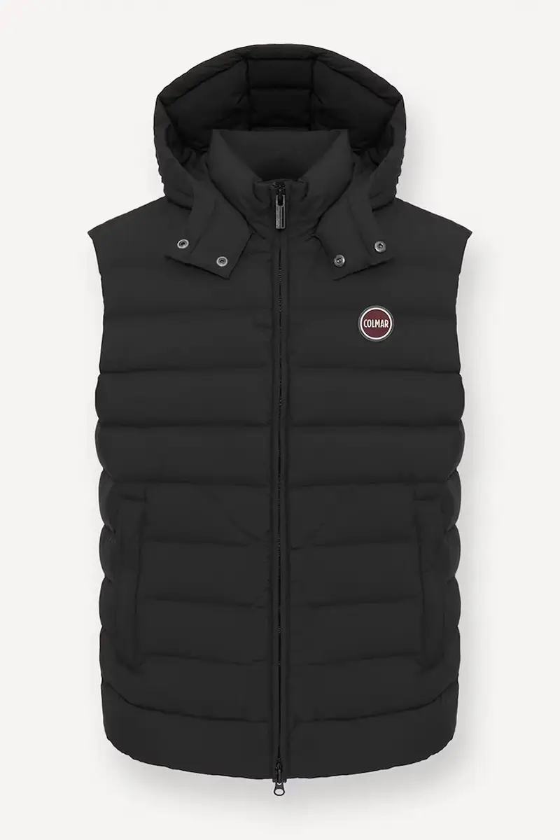 gilet in piuma colore nero 1259.4ZP
