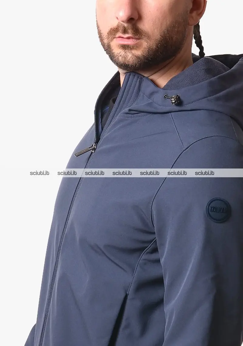 Giubbotto Colmar uomo blu scuro leggero in softshell