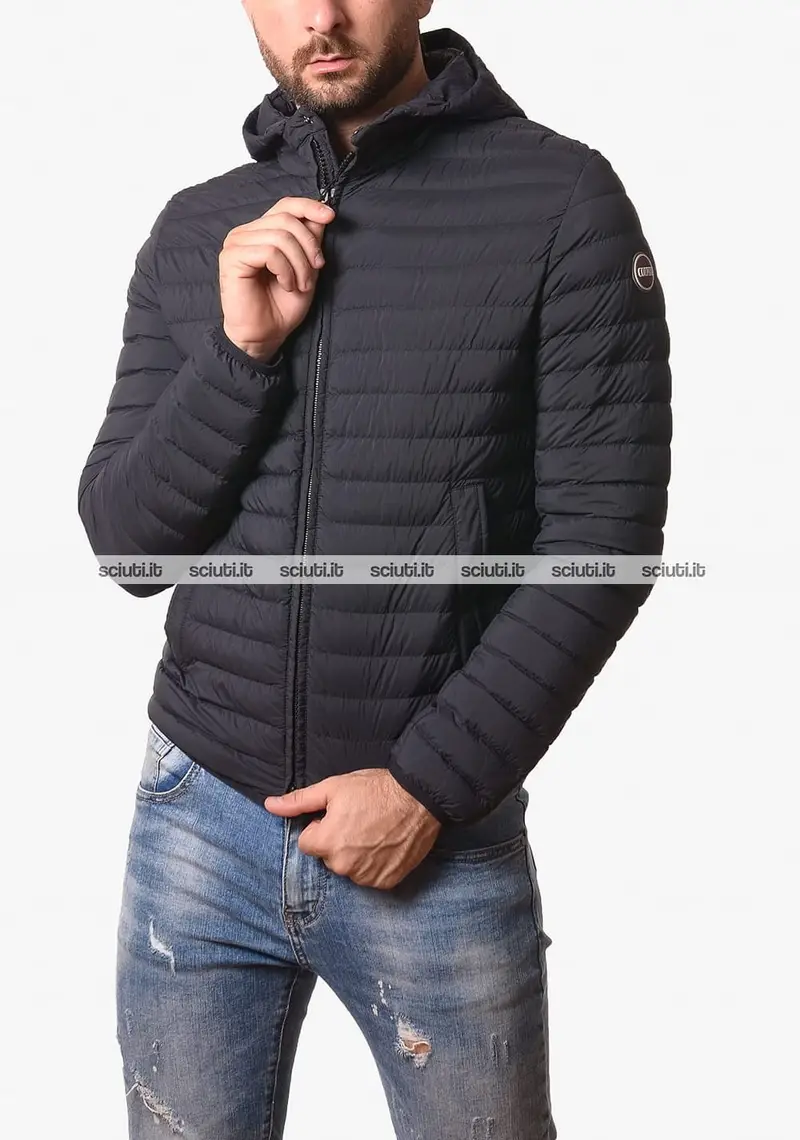 Giubbotto Colmar uomo nero 100 gr. con cappuccio
