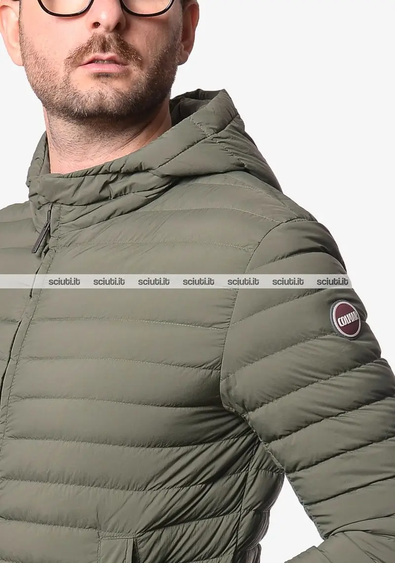 Giubbotto Colmar uomo verde scuro 100 gr con cappuccio