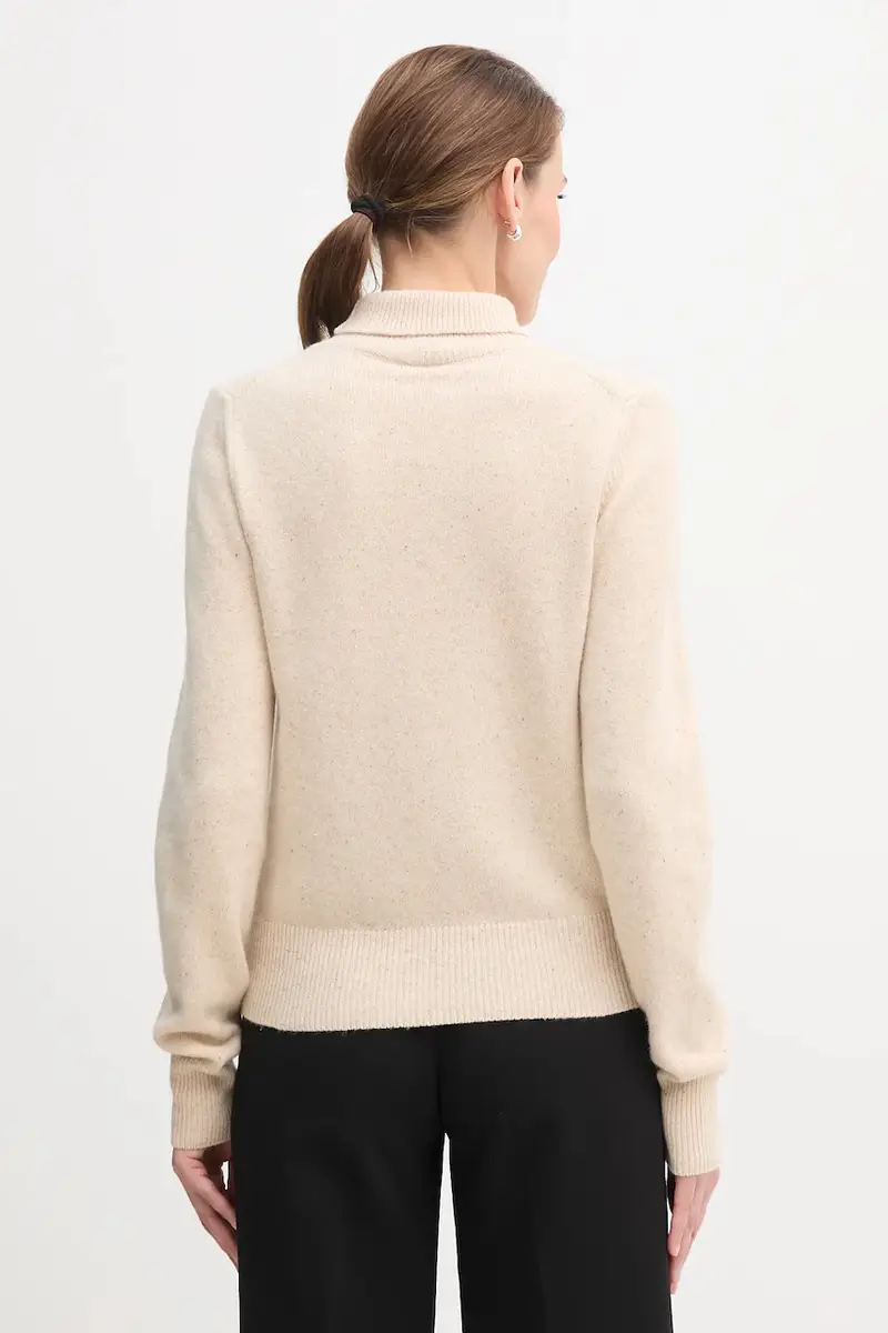 maglione con lana Beige miniatura 3